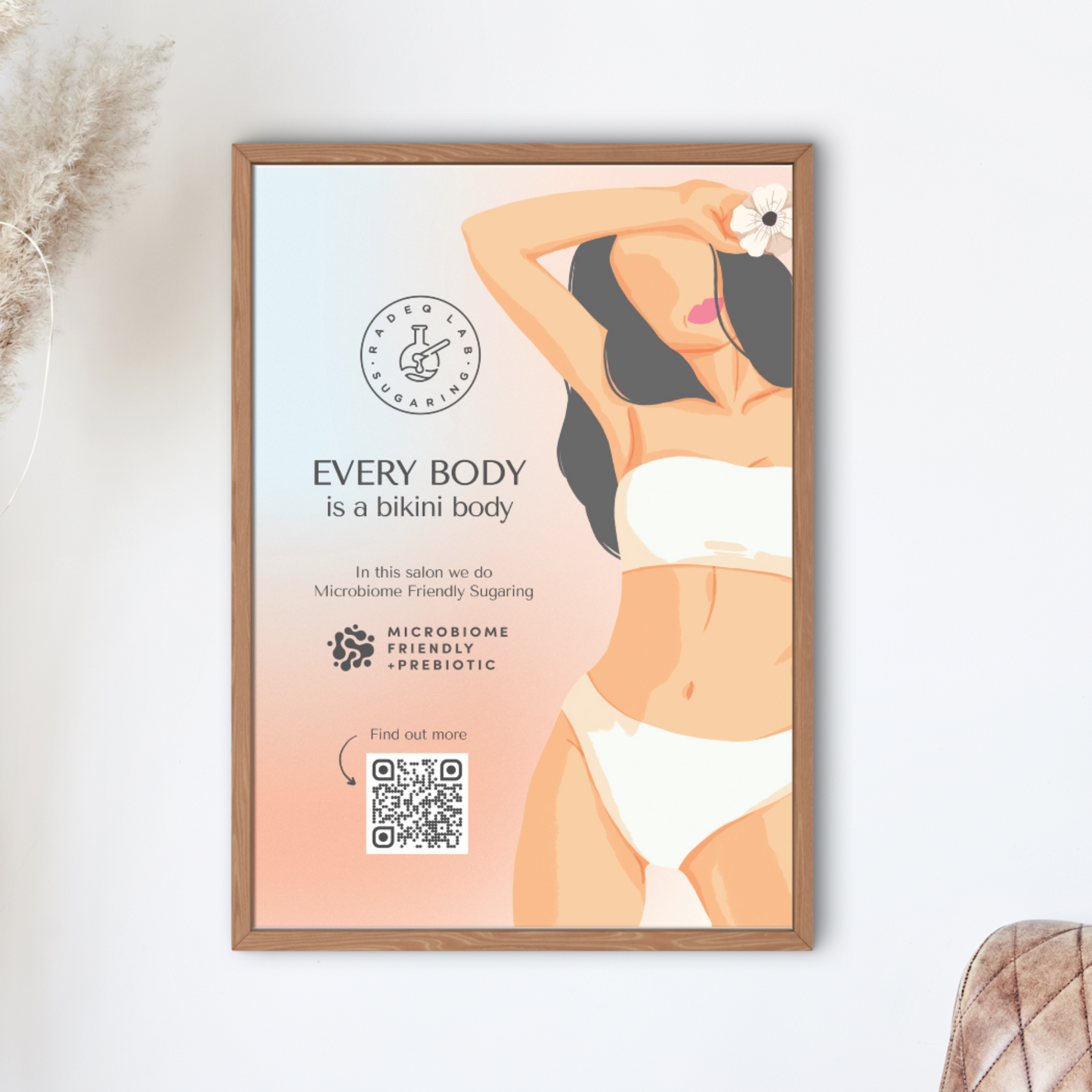 Poster - Elk lichaam is een bikinilijf